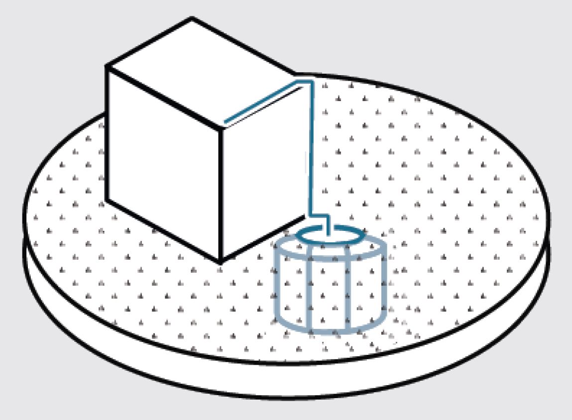 Pictogram PROJECTtool voor een hemelwaterput